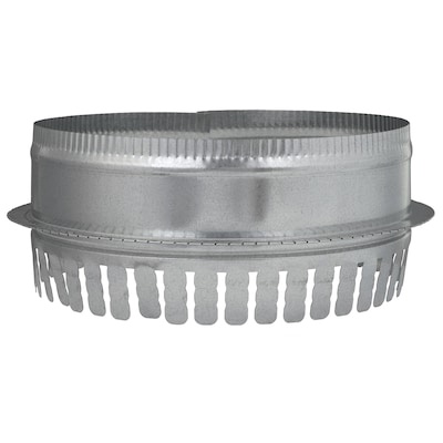 imperial 14-in 30 gauge galvanized steel round ductboard duct starting collar