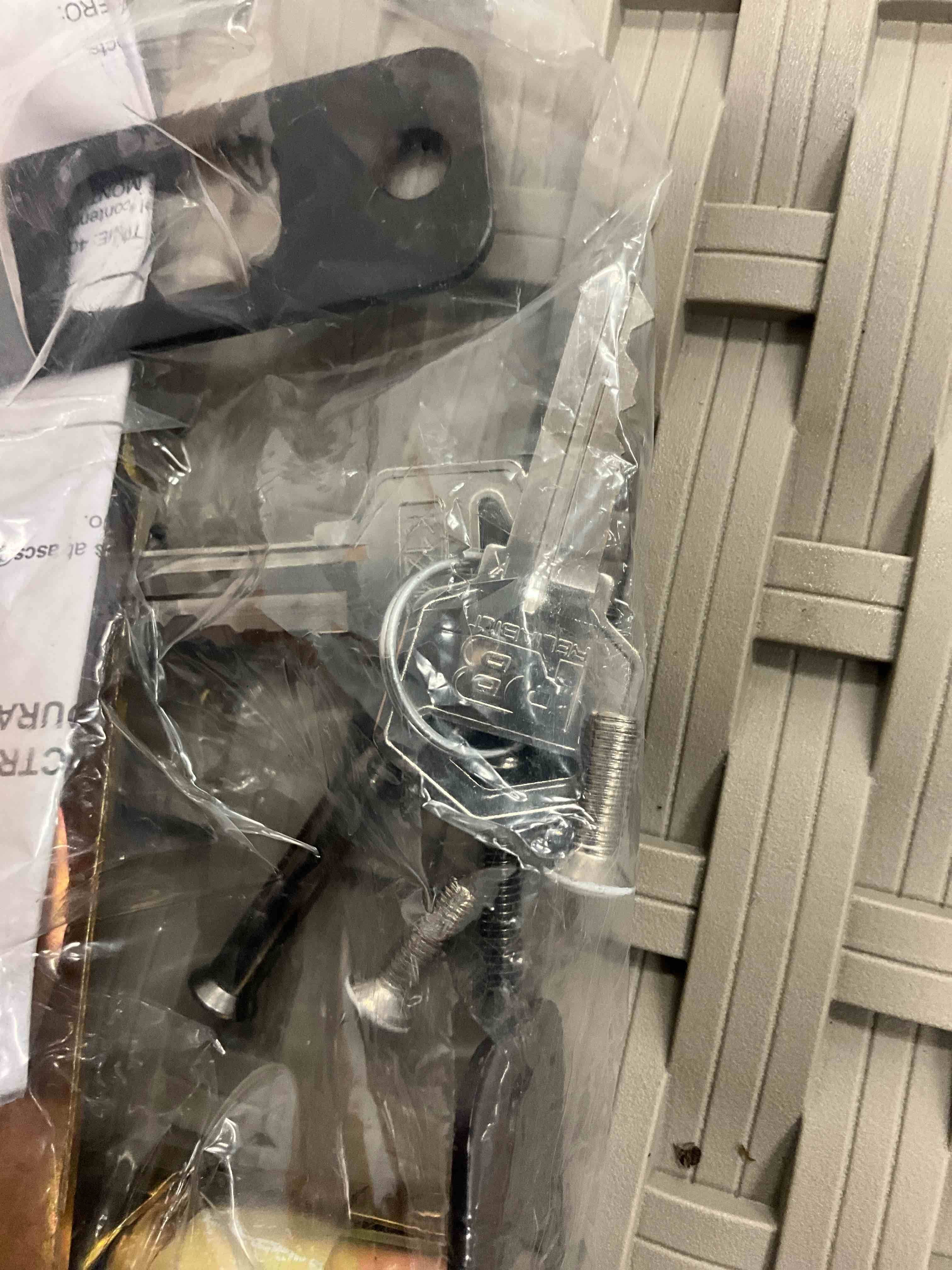 Condition photo showing Good Condition for reliabilt bragg matte black keypad electronic deadbolt lock