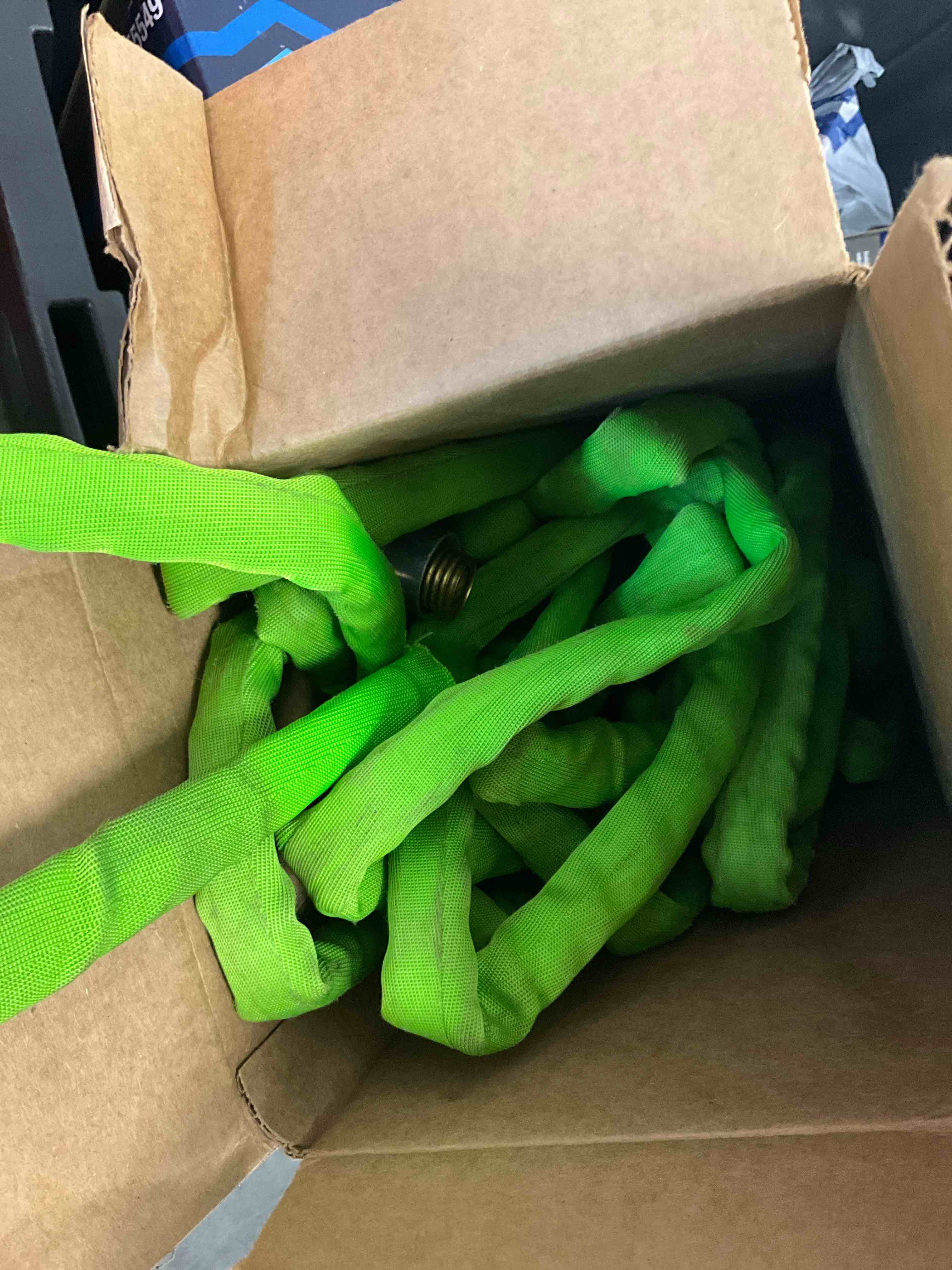 Condition photo showing As Is for zero-g pro teknor apex 3/4-in x 75-ft contractor -duty kink free woven green coiled hose