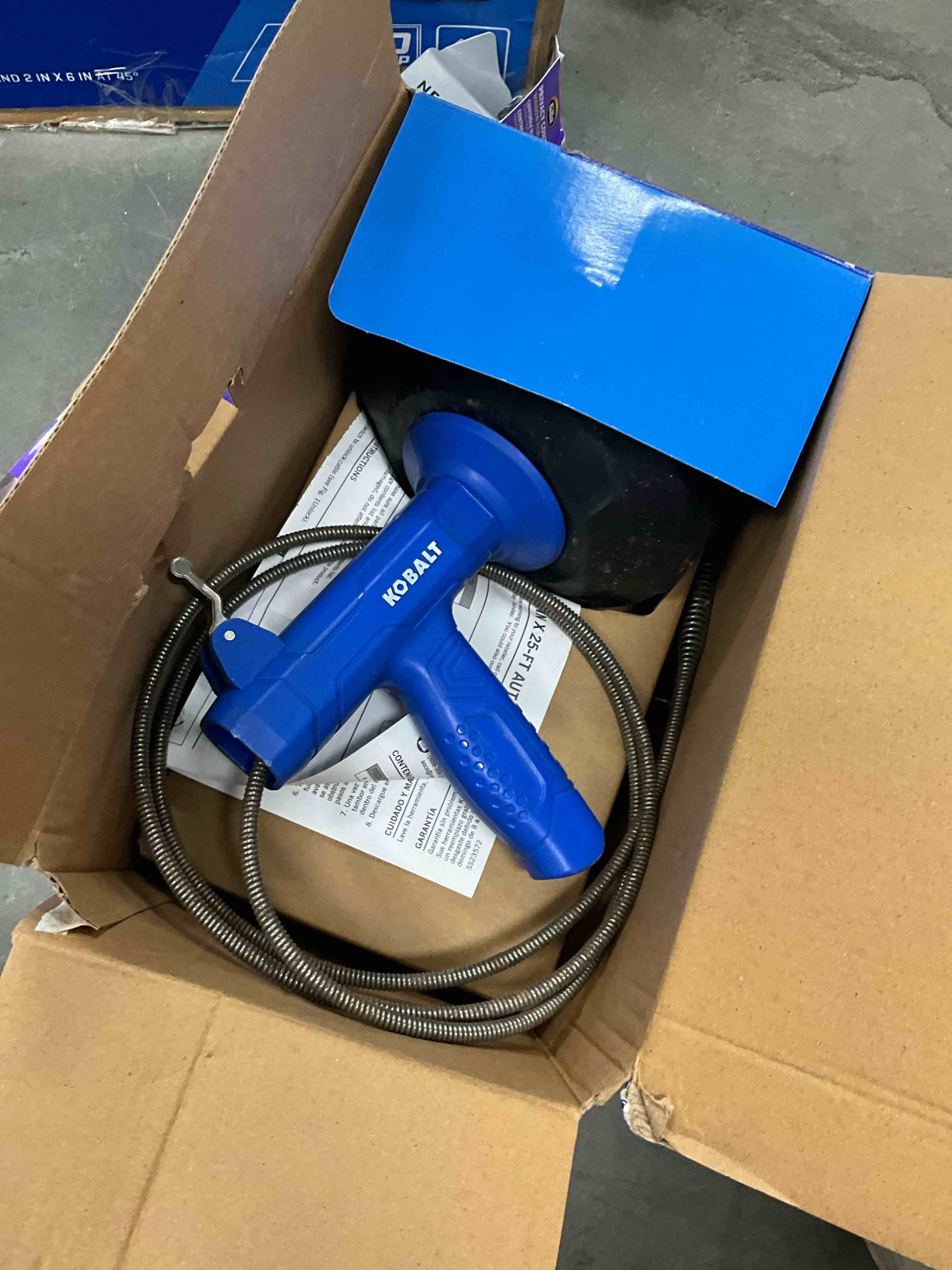 Condition photo showing Good Condition for kobalt 1/4-in x 25-ft high carbon wire hand auger for sink