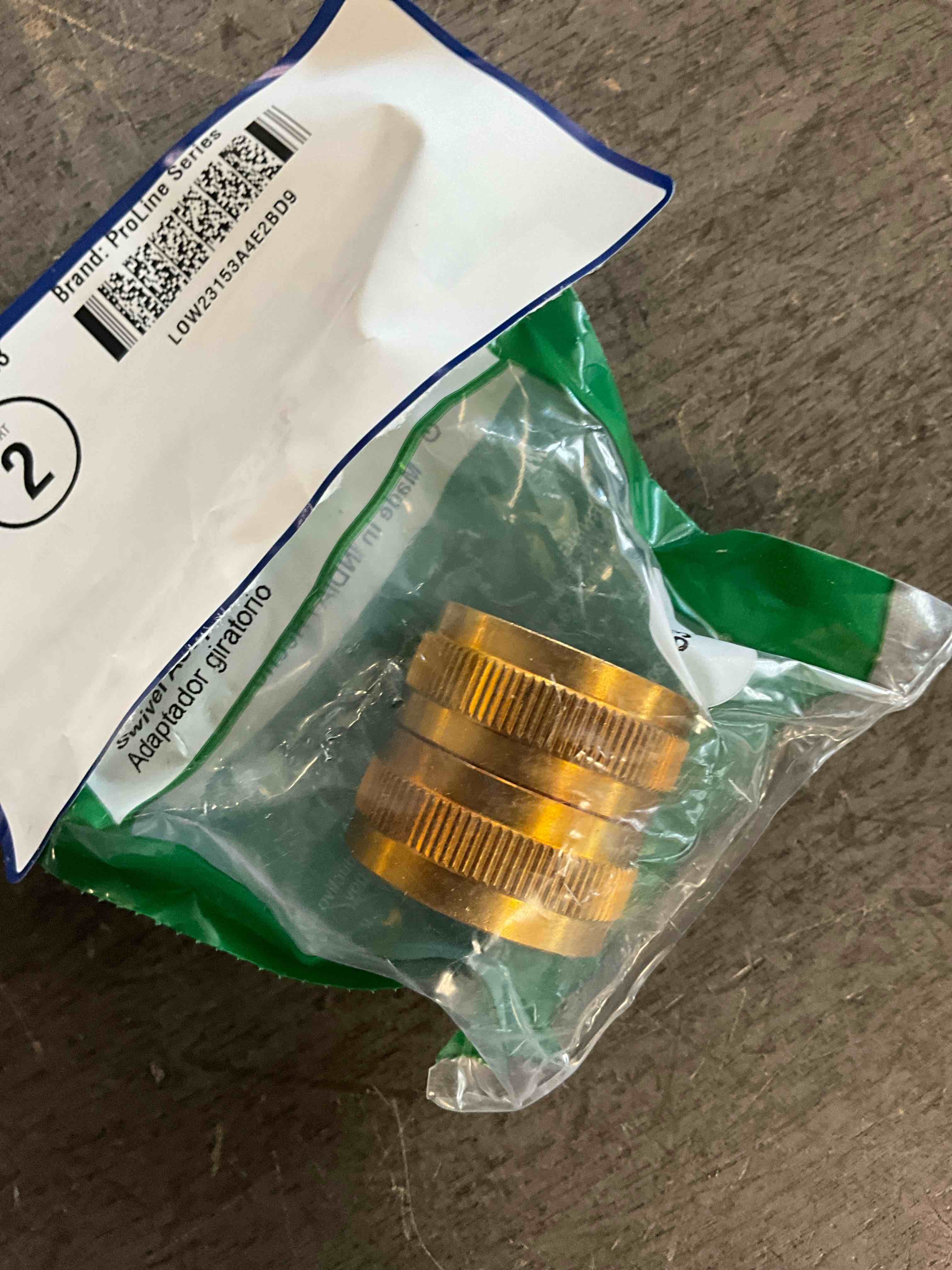 Condition photo showing Good Condition for b&k 3/4-in threaded female hose x female hose adapter fitting