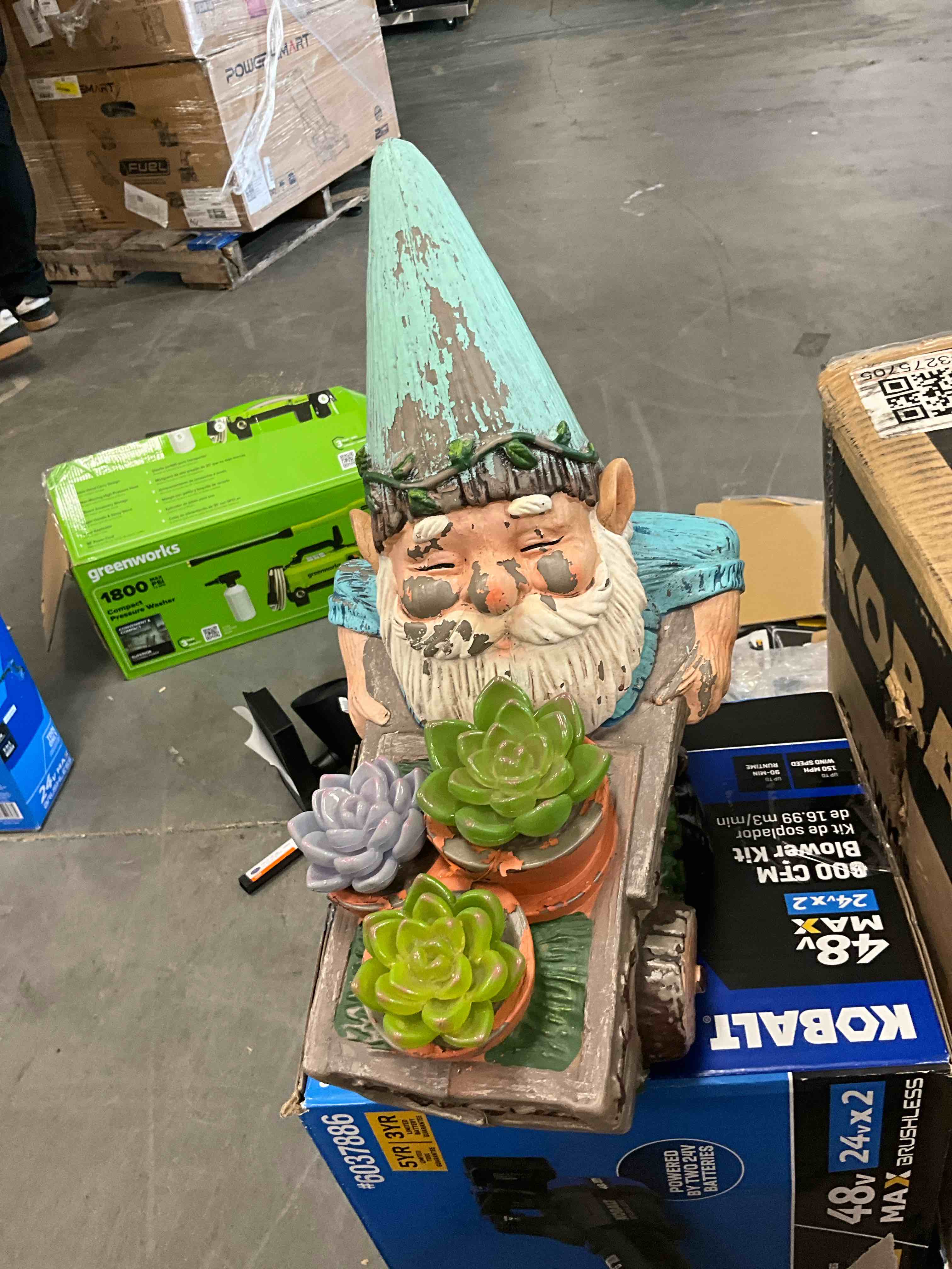 Condition photo showing Good Condition for plastic garden gnome