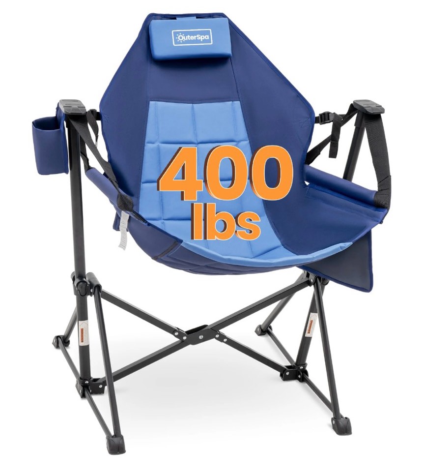 outerspa hammock camping chair for adults, folding swing chair outdoor