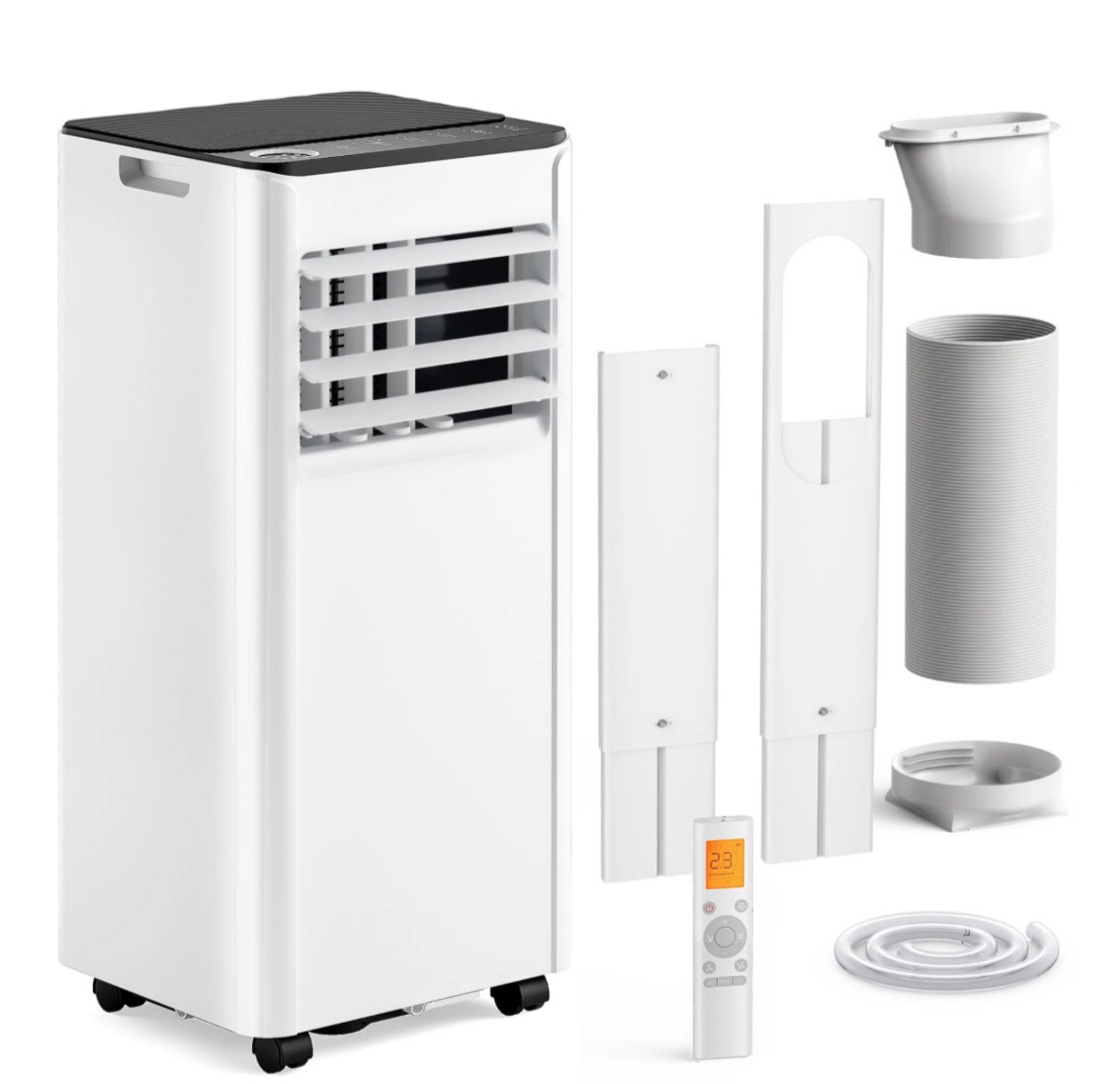 simzlife portable air conditioner 8000 btu portable ac unit up to 550 sq white