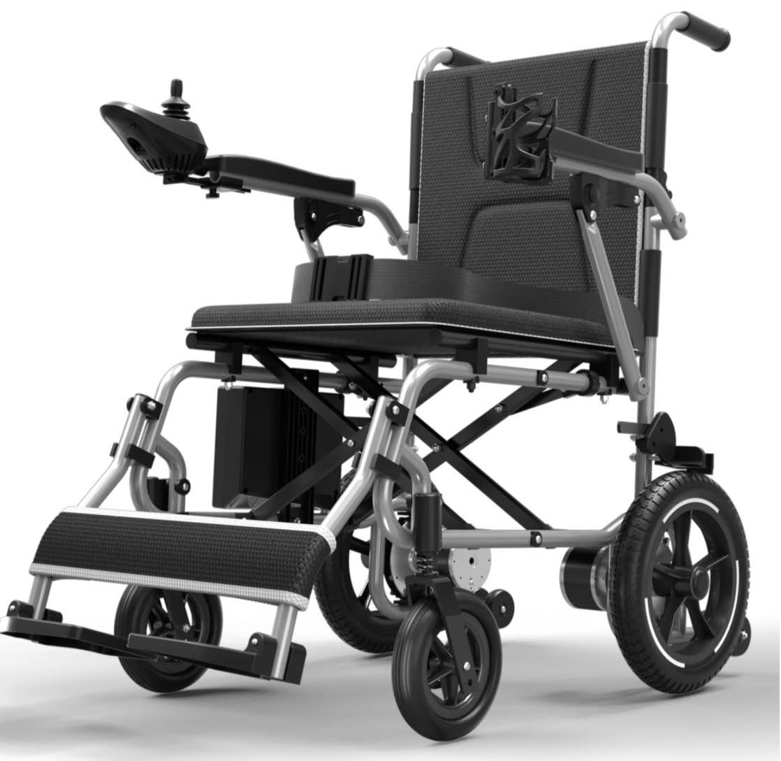 coolhut 37 lbs electric wheelchair 25+ miles long travel range, foldable & lightweight motorized wheelchair with safety features hold up 350lbs 8-year warranty, ideal for seniors & travel