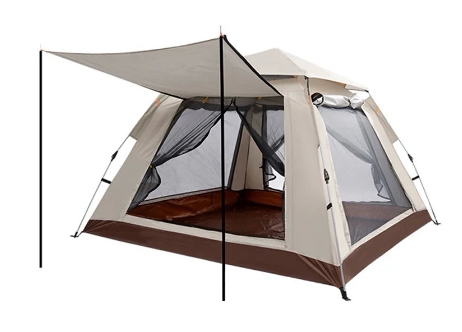 outdoor camping tent automatic pop-up waterproof tent 4-6 person family camping tent for family car trip