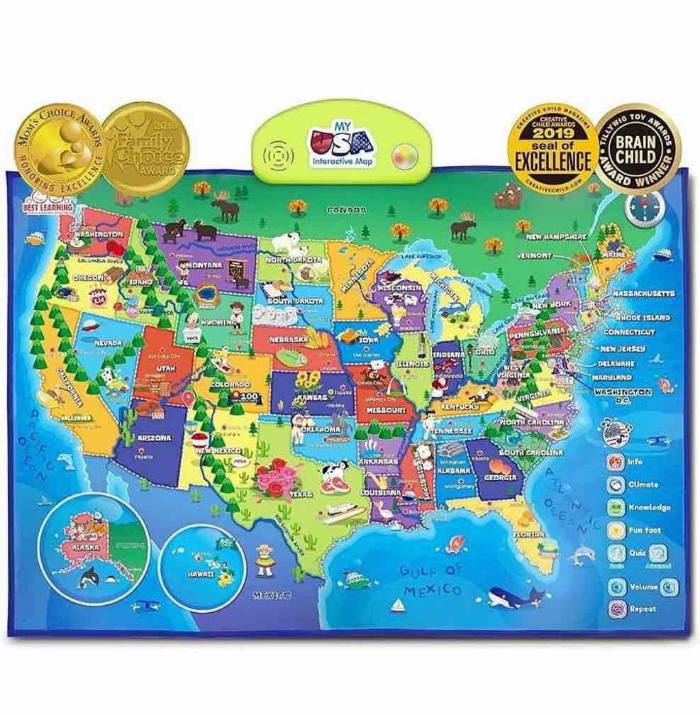 smart play - my usa interactive map