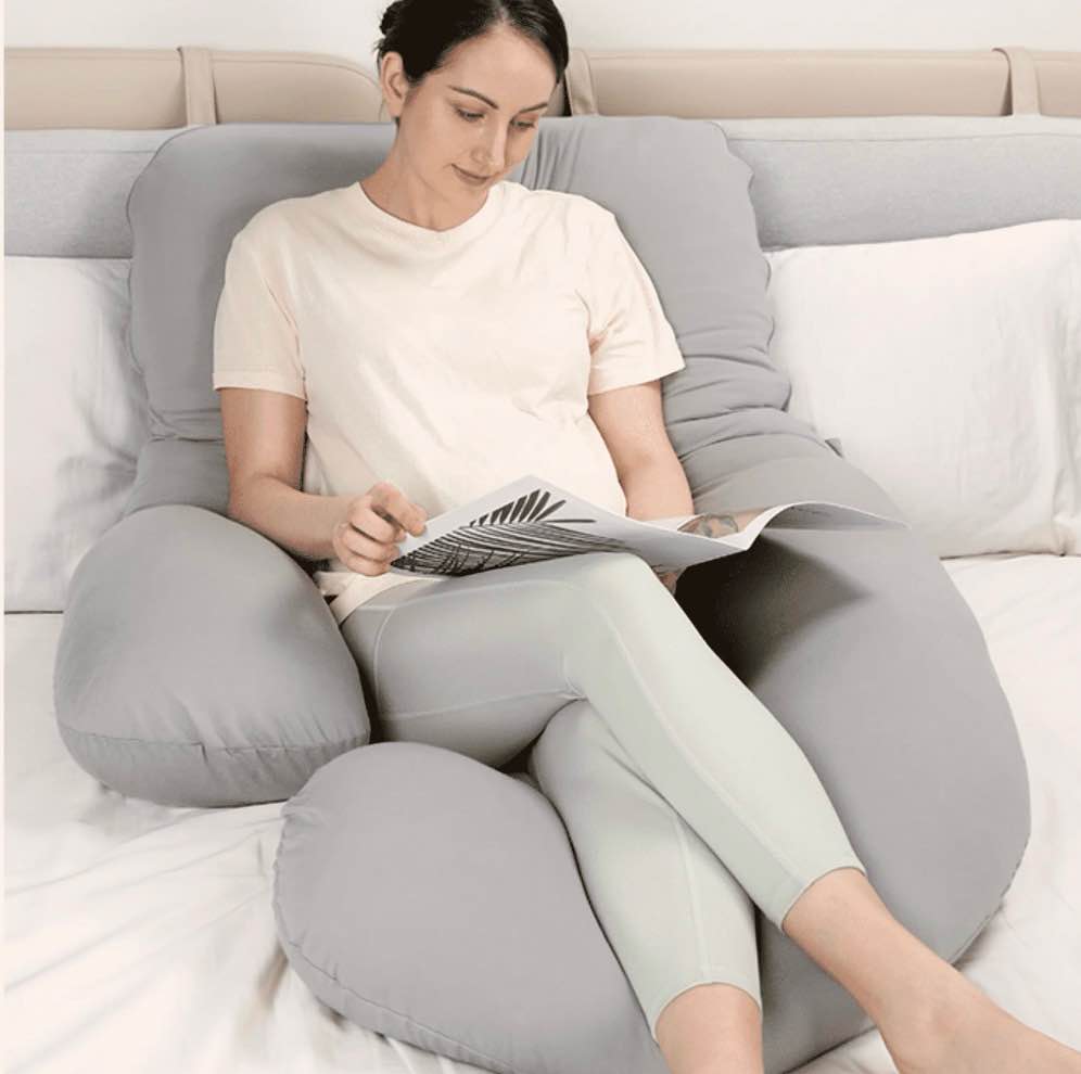 momcozy pregnancy pillow with soft cover body pillow for pregnant women