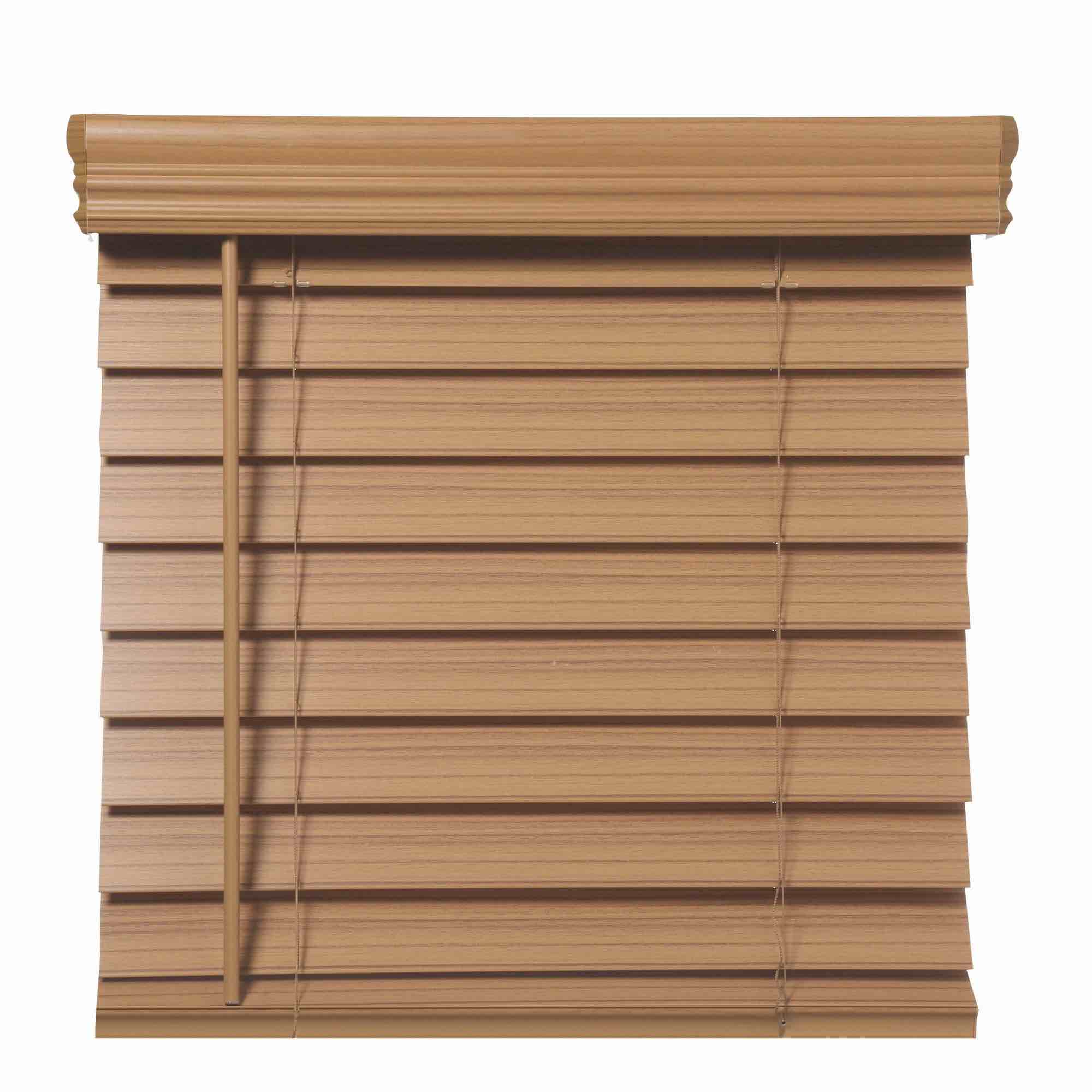 richfield studios cordless faux wood blinds  cedar 72x72 