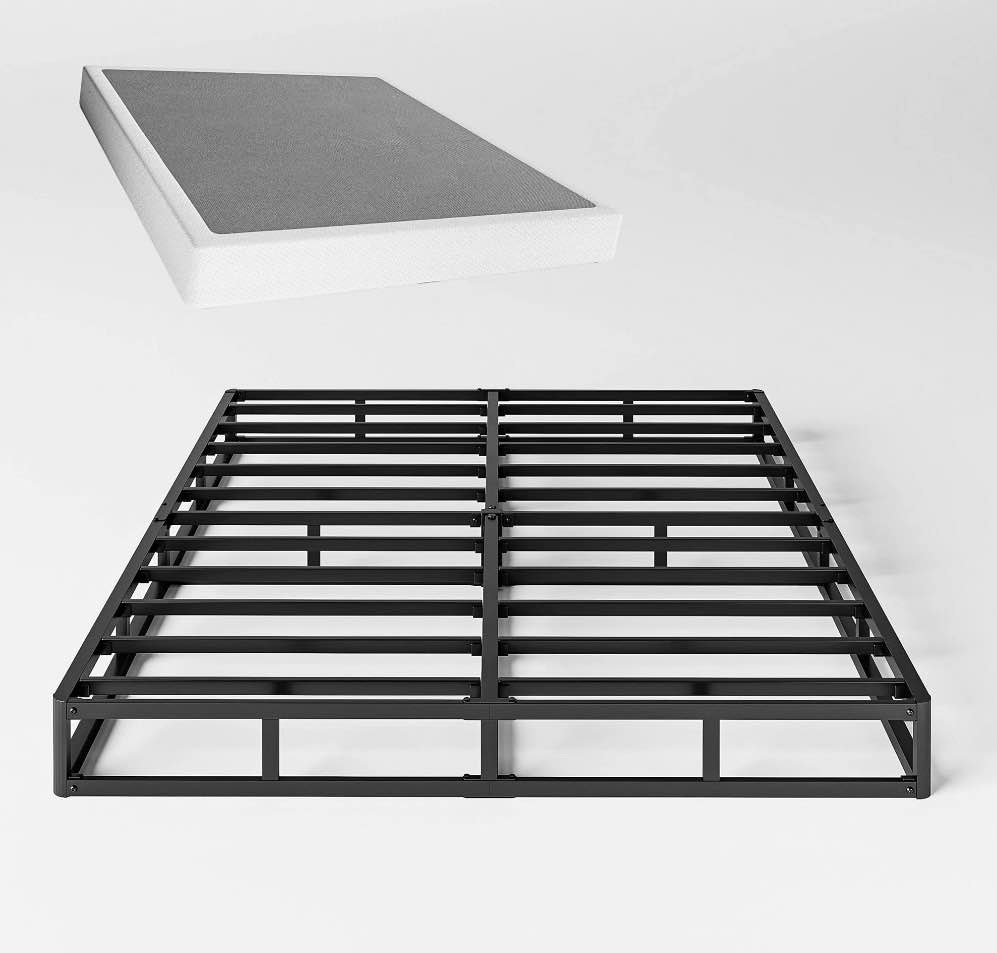 QFTIME 5" Metal King Box Spring, Mattress Foundation, Heavy-Duty, Easy Assembly