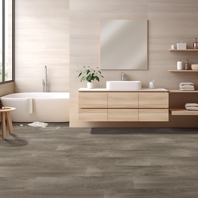 stainmaster northport oak 22-mil x 9-in w x 47-in l waterproof luxury vinyl plank flooring ( 18.78-sq ft per carton ) 