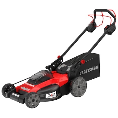 craftsman v20 20-volt, 20-in self propelled battery walk mower
