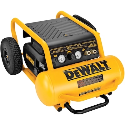 dewalt 4.5-gallon portable electric 225 psi horizontal air compressor