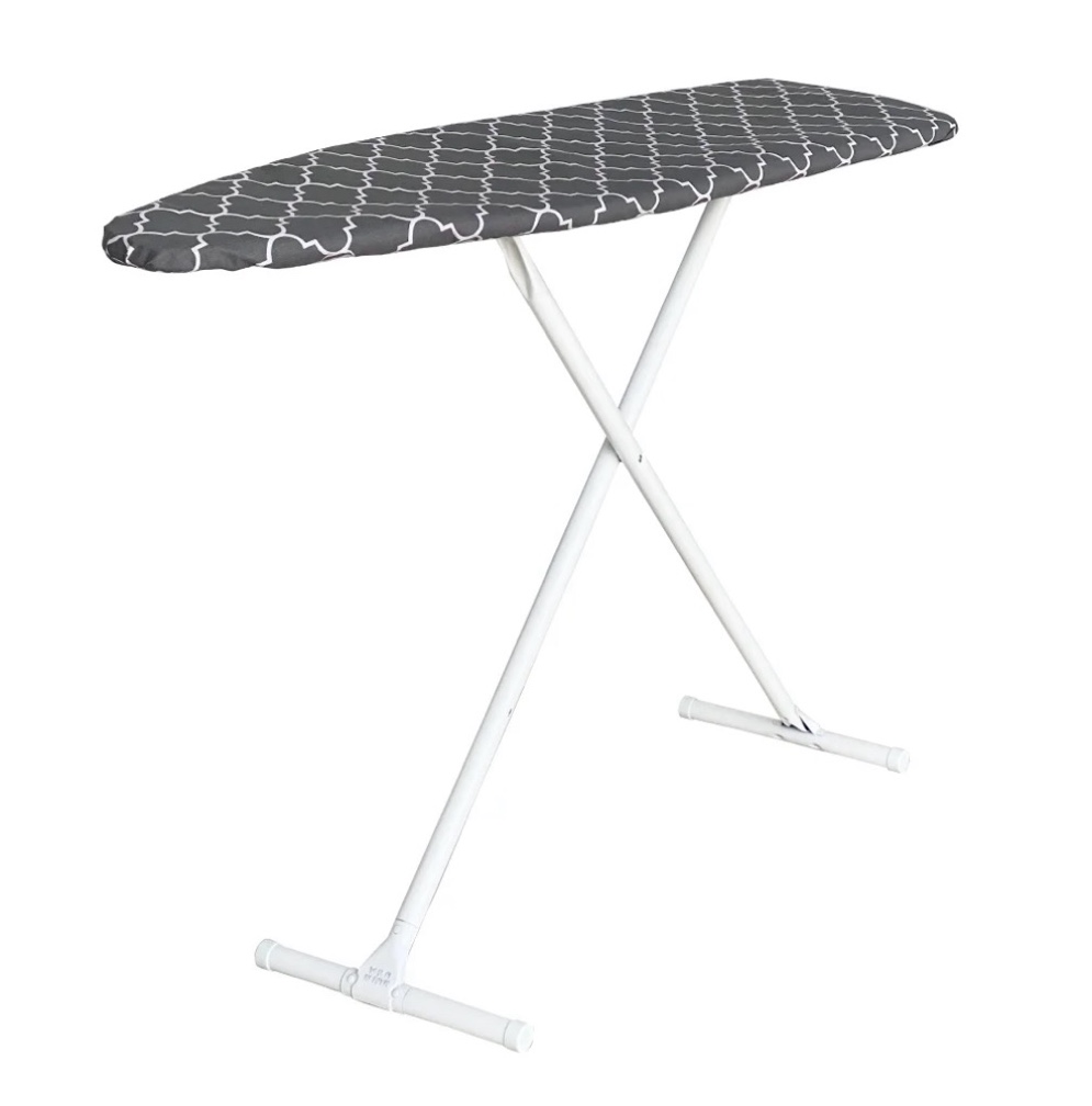 seymour home products adjustable height ironing board, t-leg frame, 53" x 14", lattice