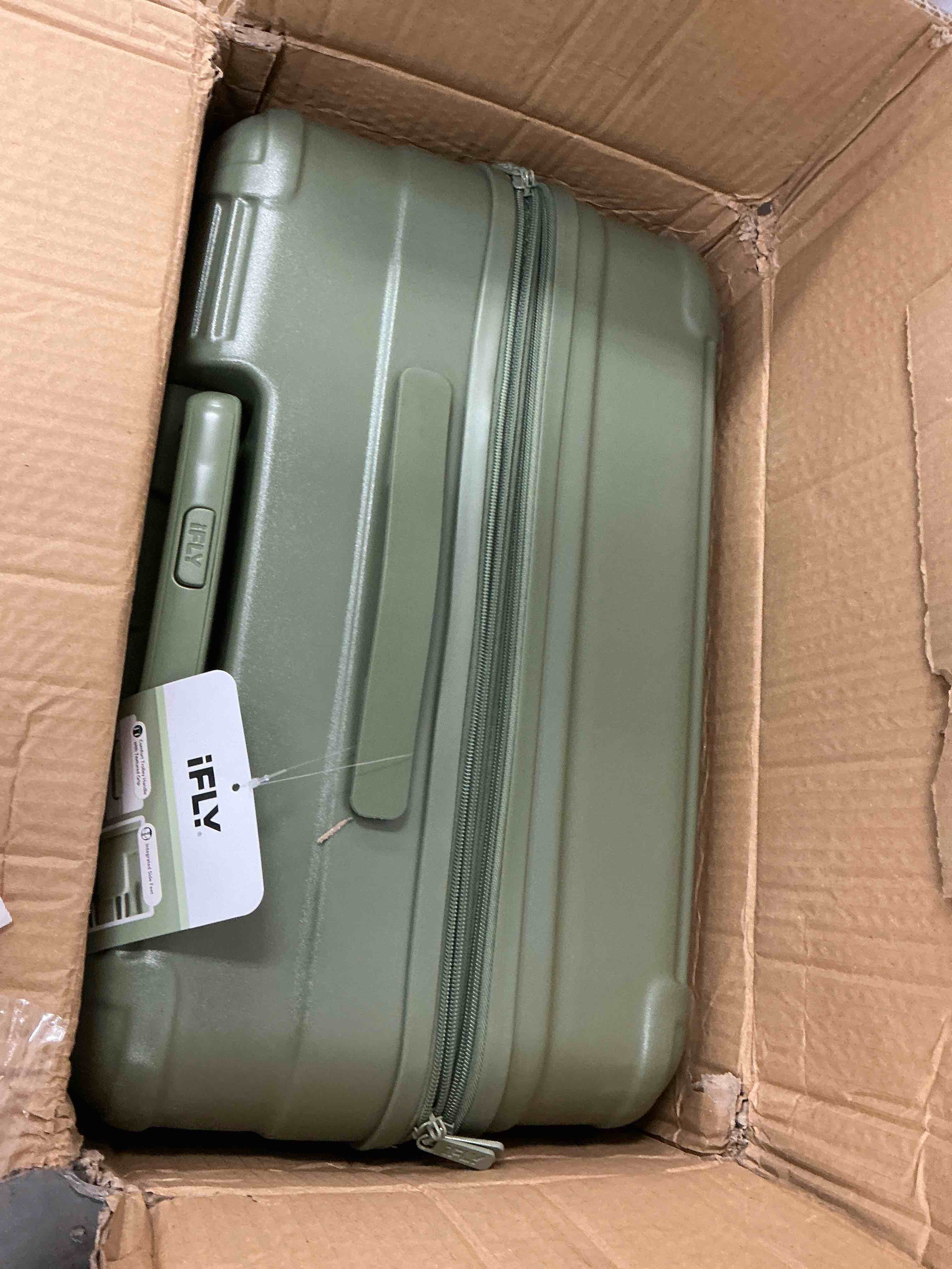 Condition photo showing Good Condition for ifly hardside fibertech 3.0 matte 2 piece set, 20" carry-on and 28" checked luggage, olive