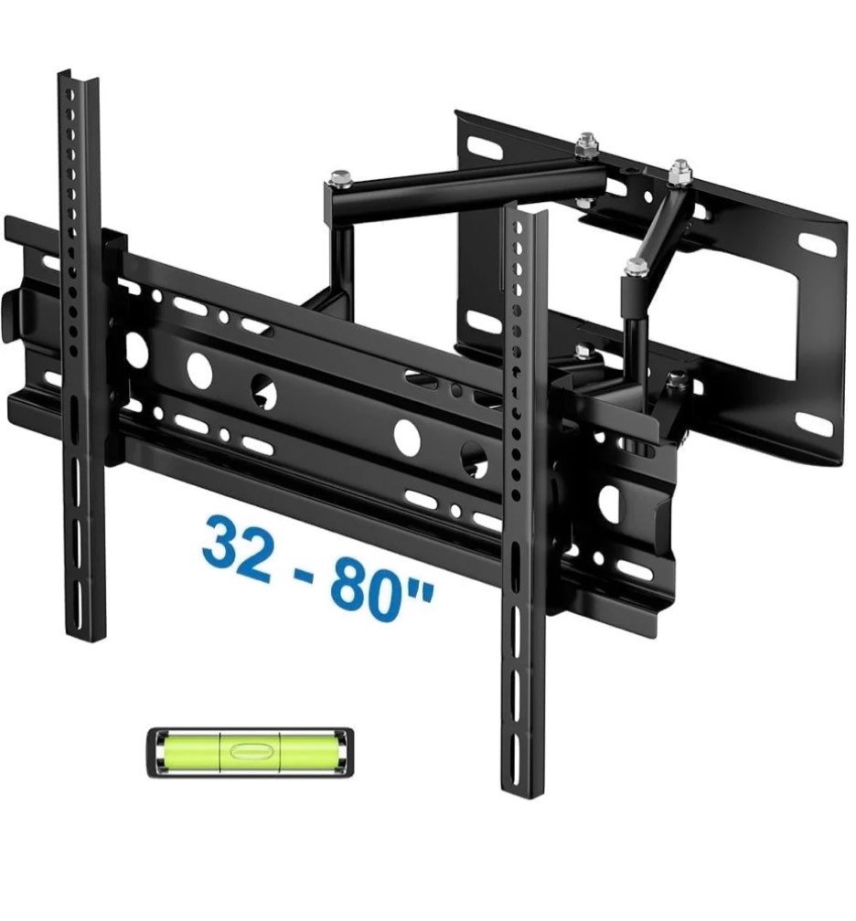 full motion tv wall mount bracket 32 to 65 80 inch tv stand with articulating swivel tilt extension