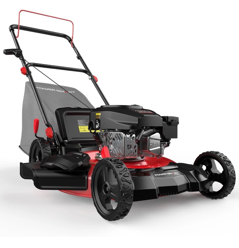 powersmart 21" 144cc gas push lawn mower , with 6-position height adjustment