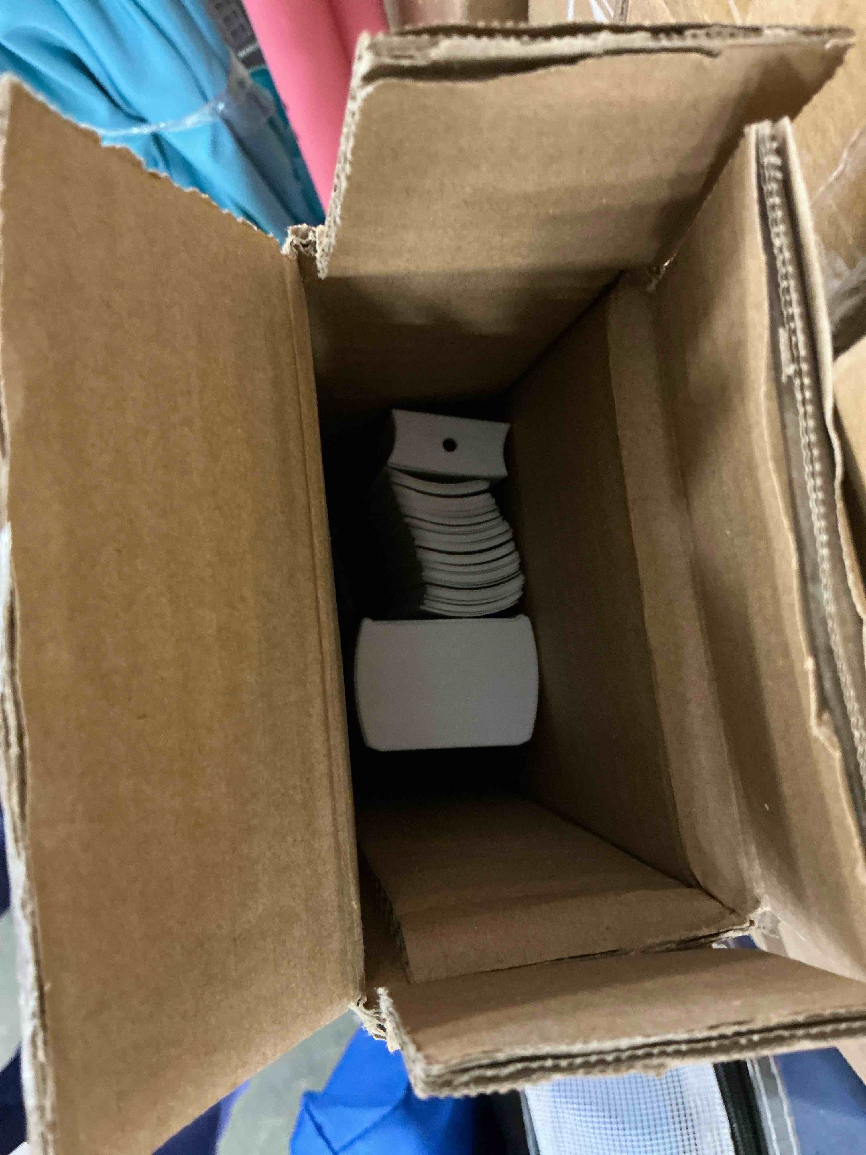 Condition photo showing Good Condition for calyx interiors cordless white 1” light filtering mini blinds 24 w x 60 h window blinds for home  vinyl horizontal blinds for indoor windows