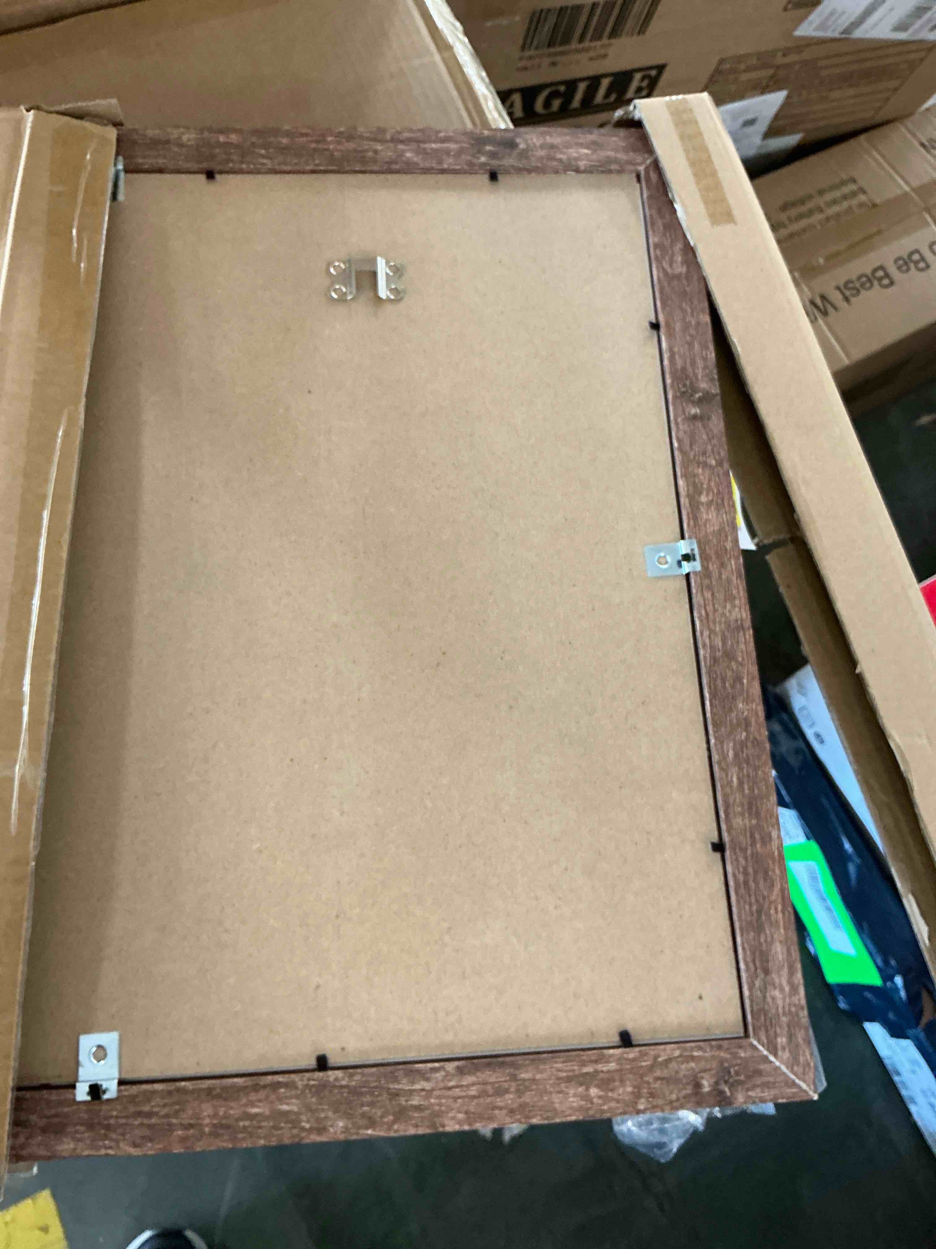 Condition photo showing Good Condition for scholartree 2 pack 16x20 wood gallery poster frame 16x20 matted to 11x14 wall frames brown