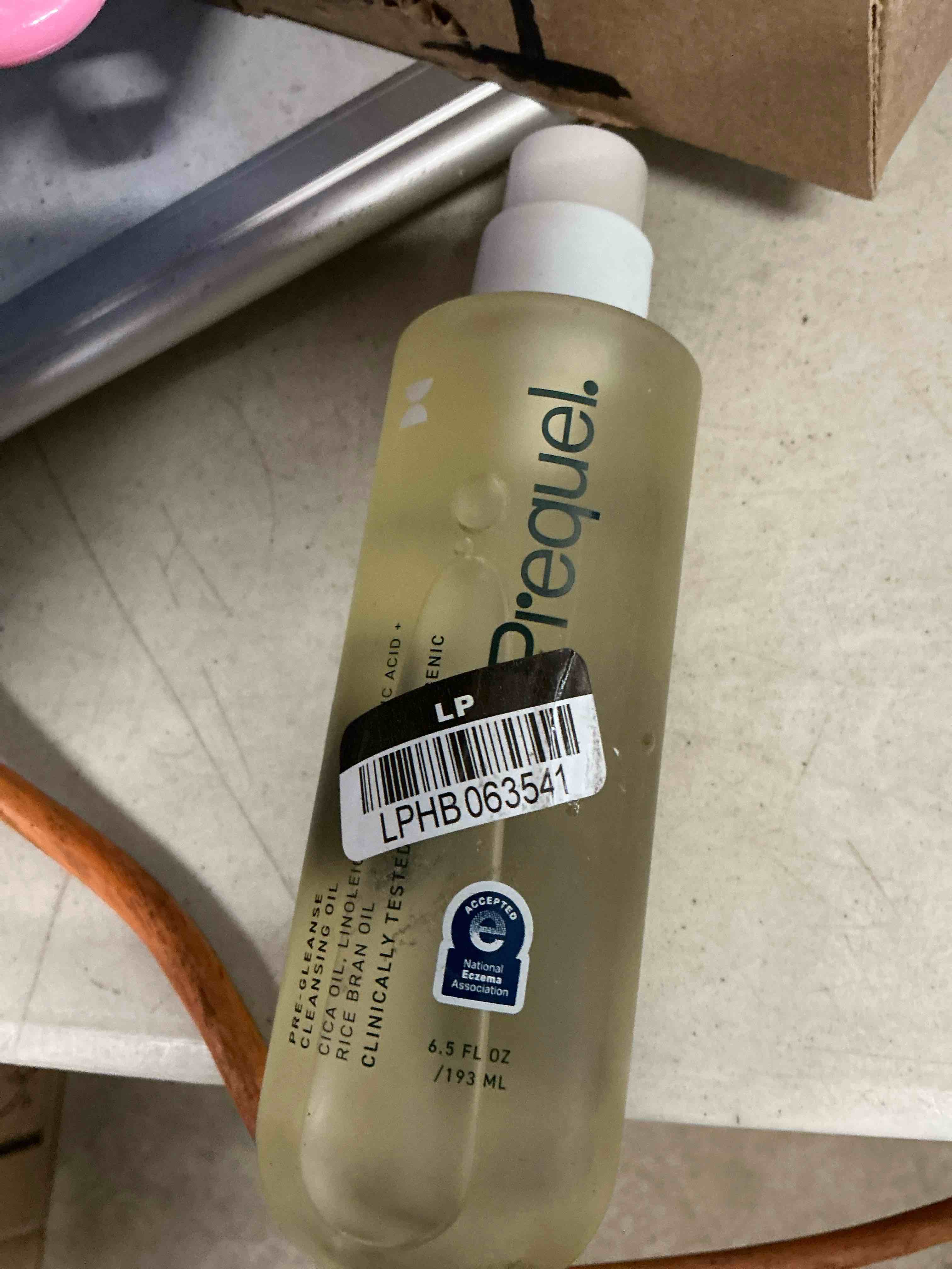 Condition photo showing As Is for prequel pre-gleanse nourishing oil cleanser - 6.5 fl oz