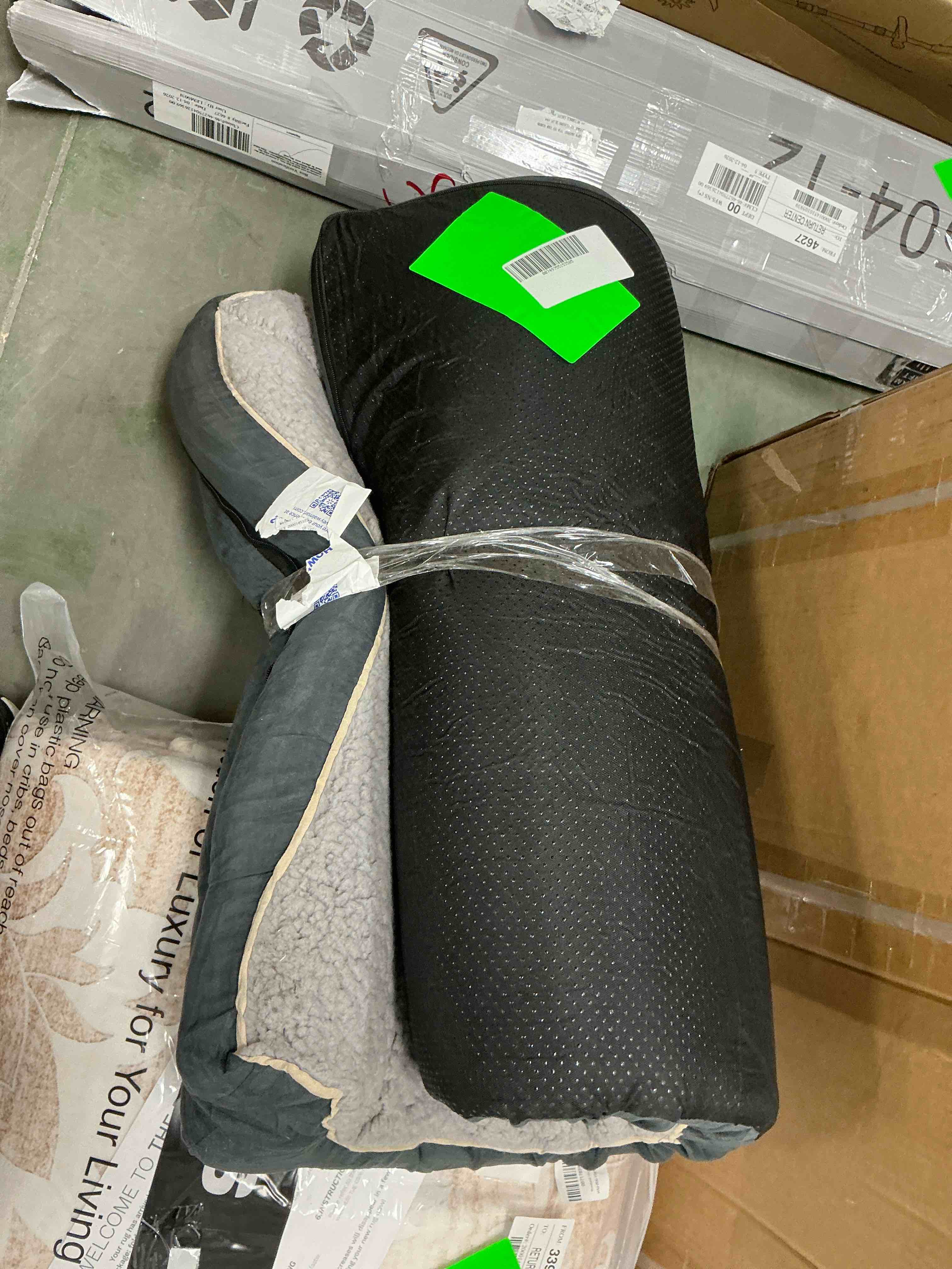 Condition photo showing Good Condition for payusd dog bed for large medium small dogs orthopedic dog sofa bed non slip pet couch with removable washable cover supportive egg crate foam s to xl  dark gray