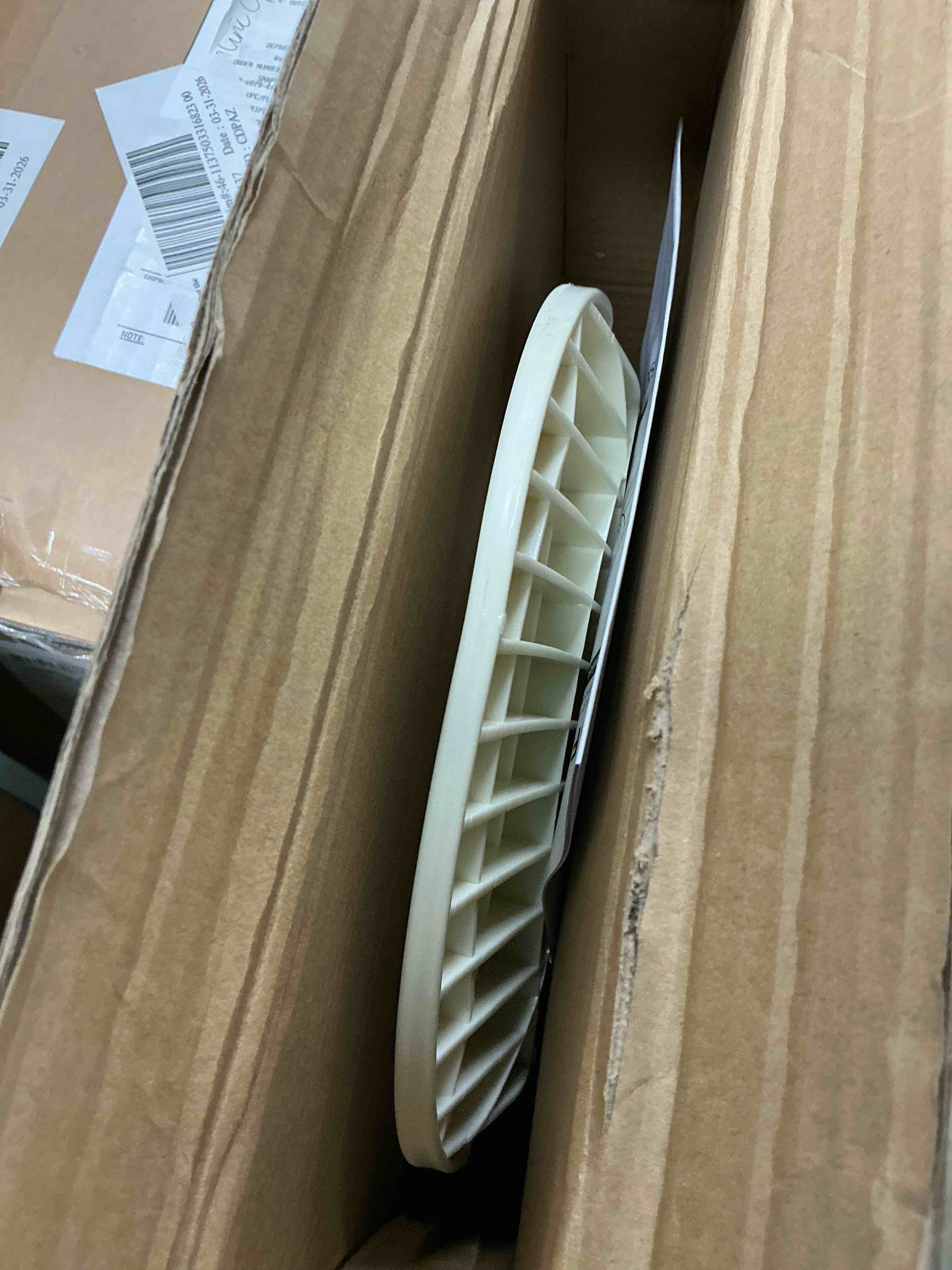 Condition photo showing Good Condition for curved transfer board with track pulley turntable, sliding board for smooth pain-free transfers from wheelchair to bed car, holds up to 400 pounds, white