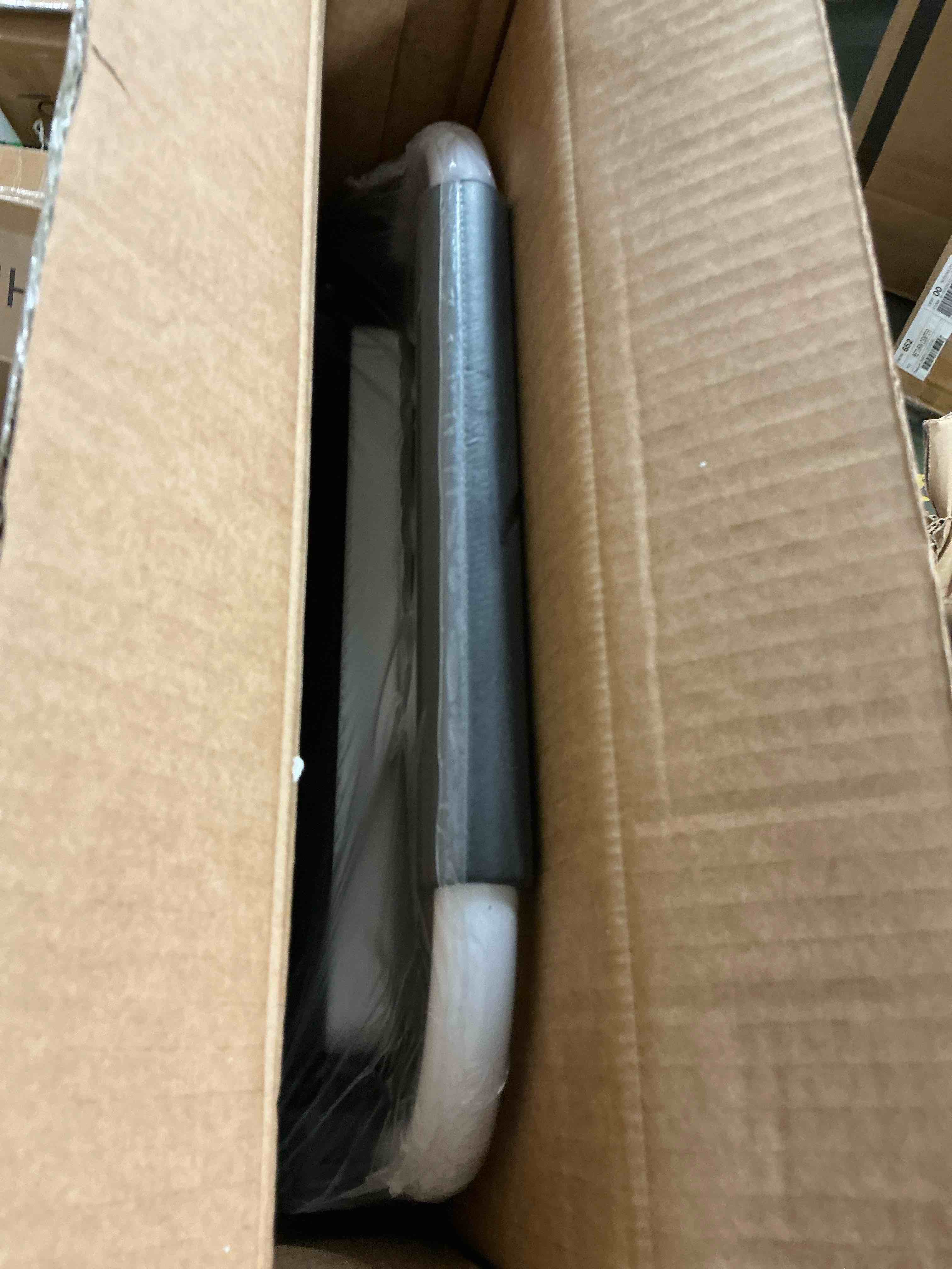 Condition photo showing New/Like New for concetta 36 inch iron stepstool, 3 folding stepstool with non-slip pedals and comfortable handrails, sturdy steel ladder portable heavy duty stepstool for kitchen, garage and outdoor use, black