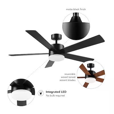 Globe Electric DAYTON 52" Indoor Smart Ceiling Fan 5971299