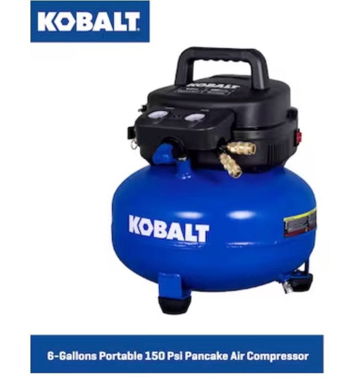 Kobalt 6-Gallon Portable Electric 150 PSI Pancake Air Compressor