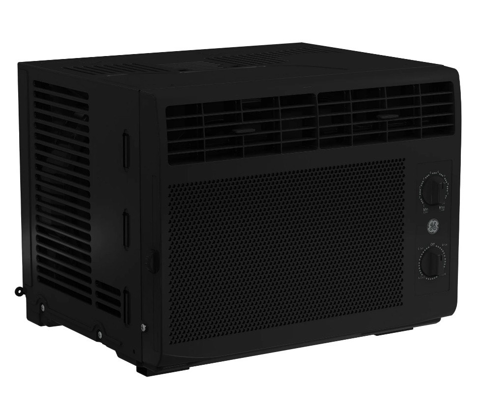 GE® 5 000 BTU  115V Mechanical Window Air Conditioner  Covers up to 150 sq ft.  Black