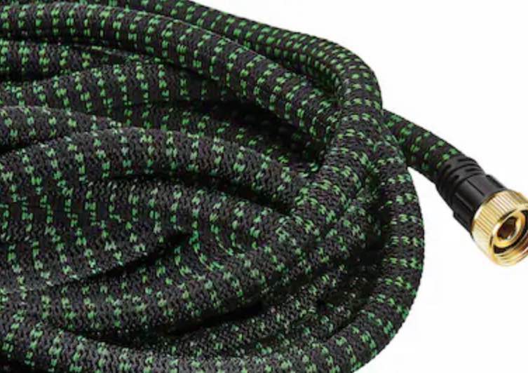 flex-able hose xtreme 1-in x 50-ft kink free woven green hose
