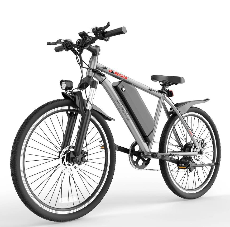 electric bike for adults, 26'' up to 50 miles 22mph electric mountain bike with 48v 430w removable battery ul2849 (grey)