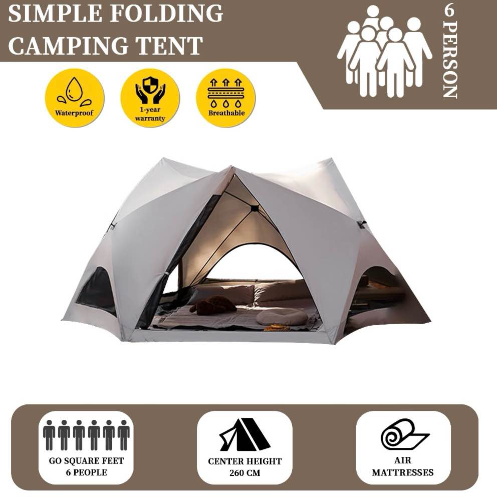 Condition photo showing New/Like New for nalwort camping tent backpacking 2 person waterproof lightweight easy setup instant 3000mm waterproof rating outdoor hiking tent