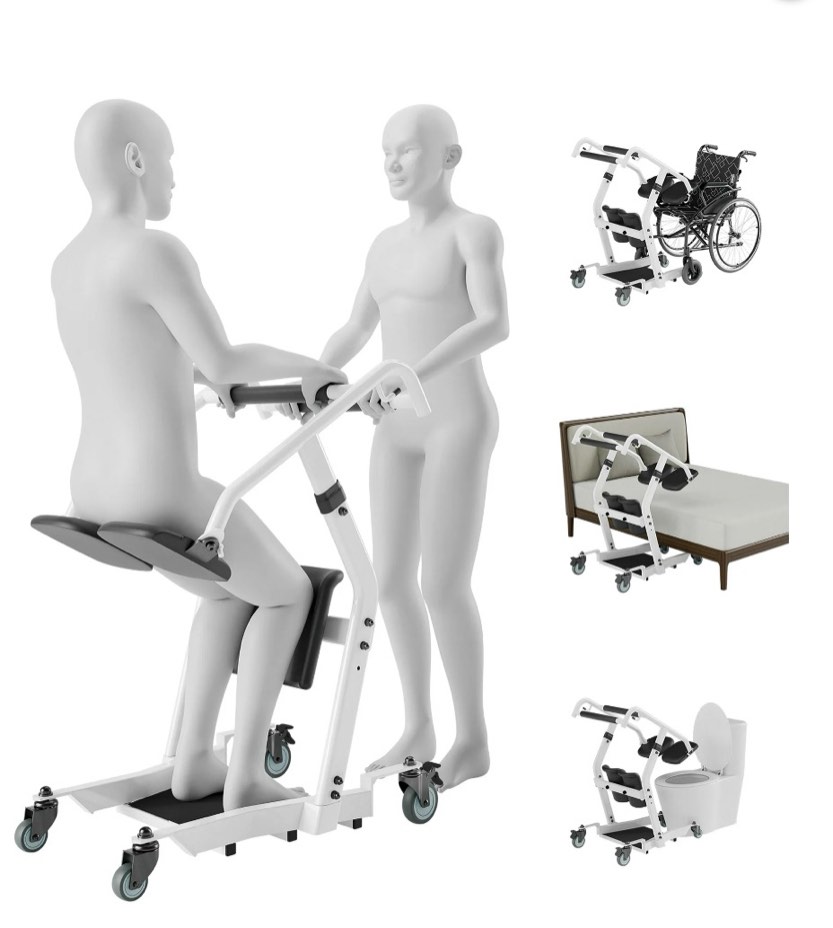 vocic sit to stand lift with wheels, stand assist patient transfer device for elderly home care