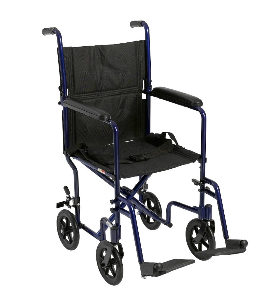 transport/wheelchairtransport chairs product description: transport chair,alum.19in blue,1/cs