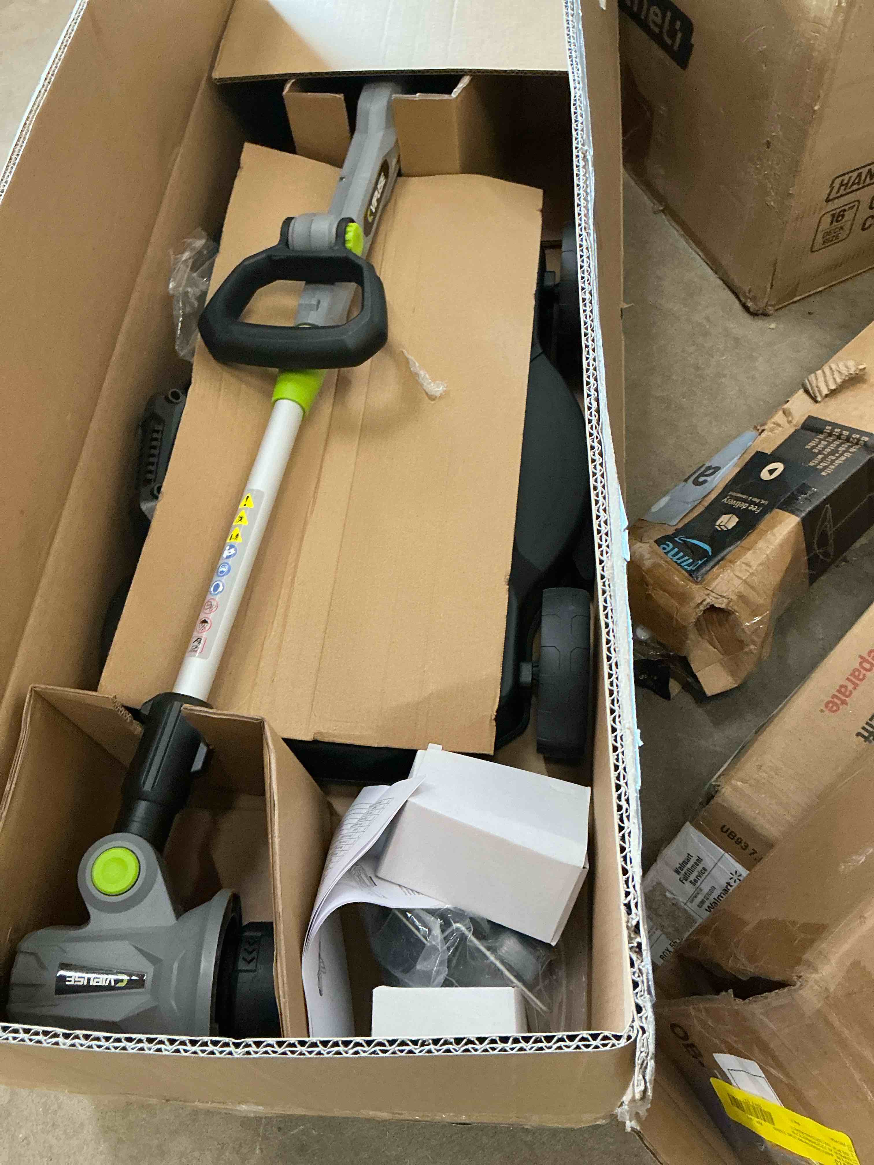 Condition photo showing Good Condition for vipuse 12 inch 3-in-1 electric cordless string trimmer/edger/mower with two 2.0ah batteries and fast charger