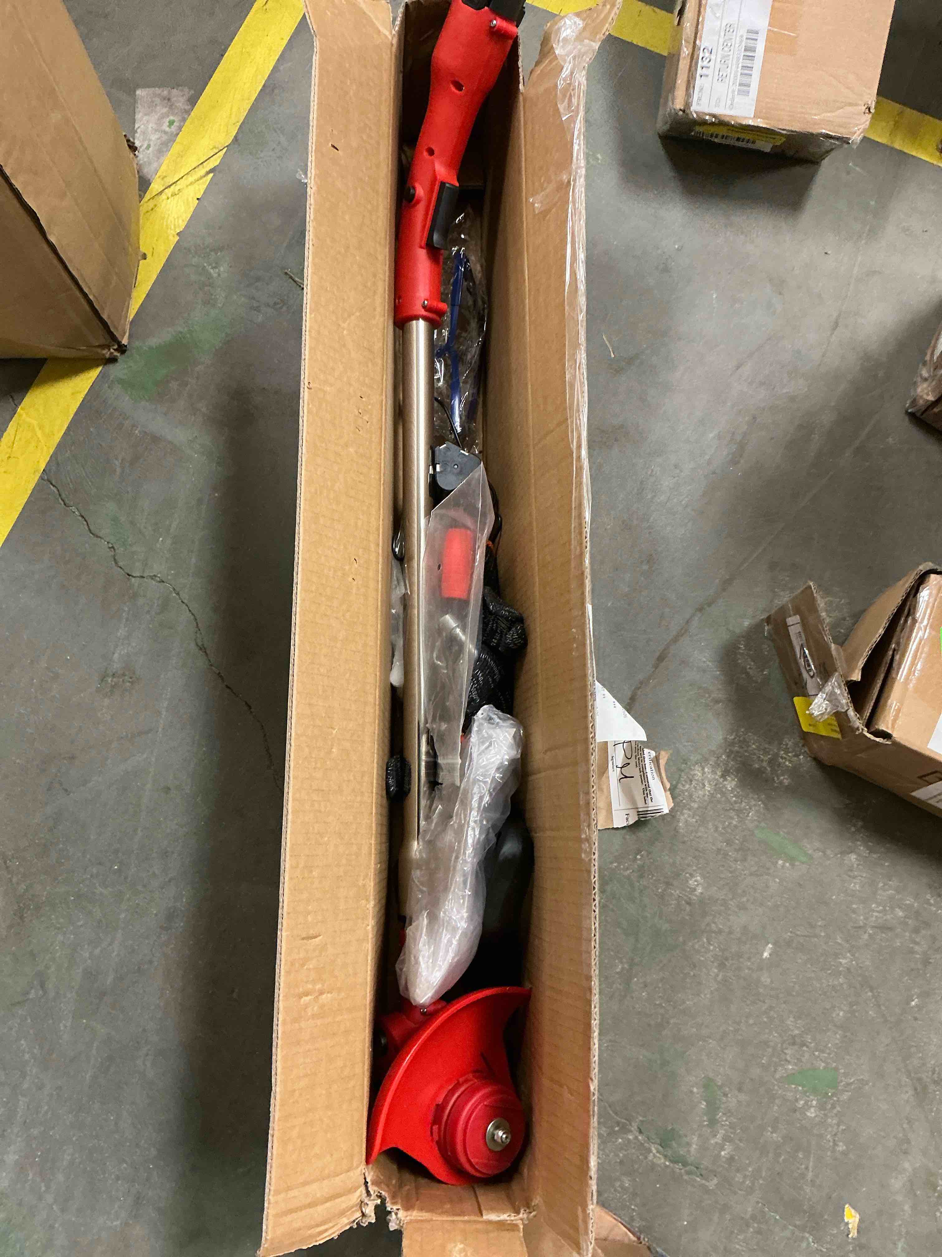 Condition photo showing Good Condition for cordless weed eaters, electric grass trimmer & edger, tanbaby 6 inch 3-in-1 weed wacker kit, 12v 2*1300mah battery powered weed wacker for trimming and edging