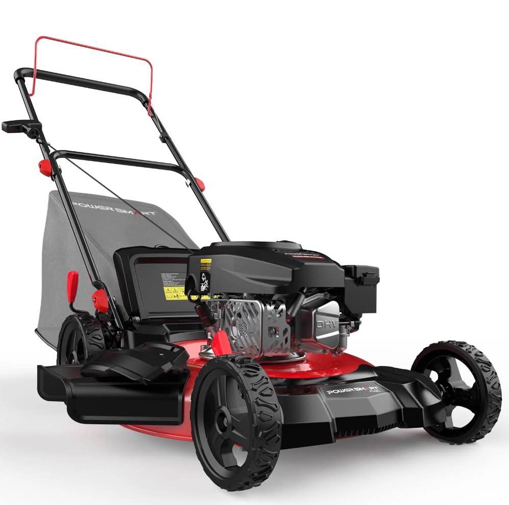 powersmart 21 144cc gas push lawn mower with 6-position height adjustment