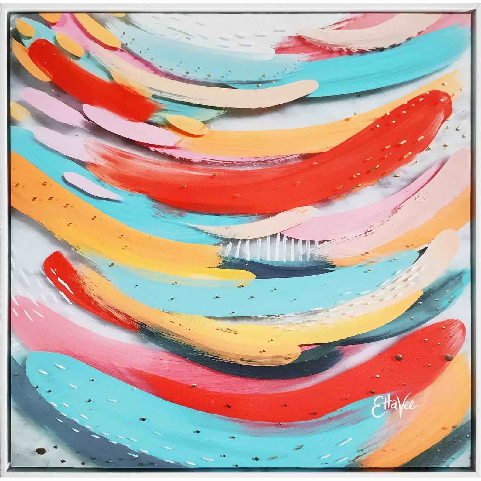 24" x 24" summer swish framed wall art - ettavee