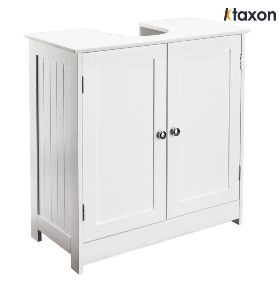 ktaxon bathroom vanity under sink pedestal with 2 doors basin cabinet with adjustable shelf white