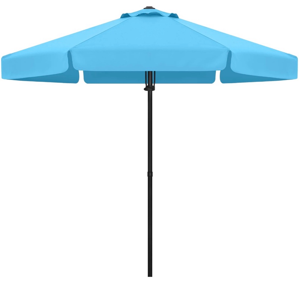 abccanopy 7.5ft outdoor market hand push patio umbrella with hanging edge 12+colors turquoise