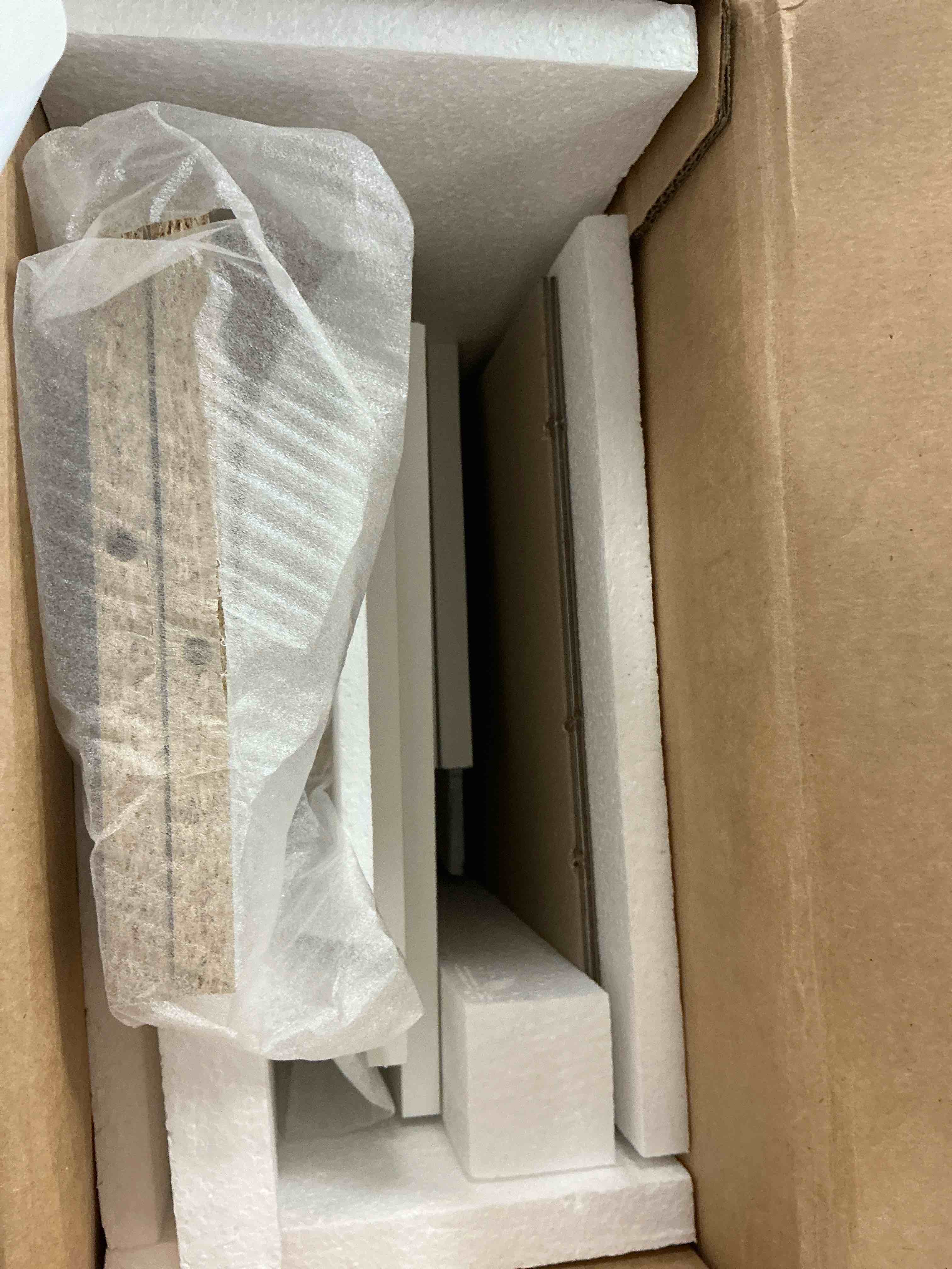 Condition photo showing Good Condition for ktaxon over the toilet bathroom storage cabinet with 2 doors & 3 storage shelves space saver white