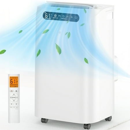 fosawd 14000 btu portable air conditioner cools up to 700 sq. ft 3-in-1 ac dehumidifier fan