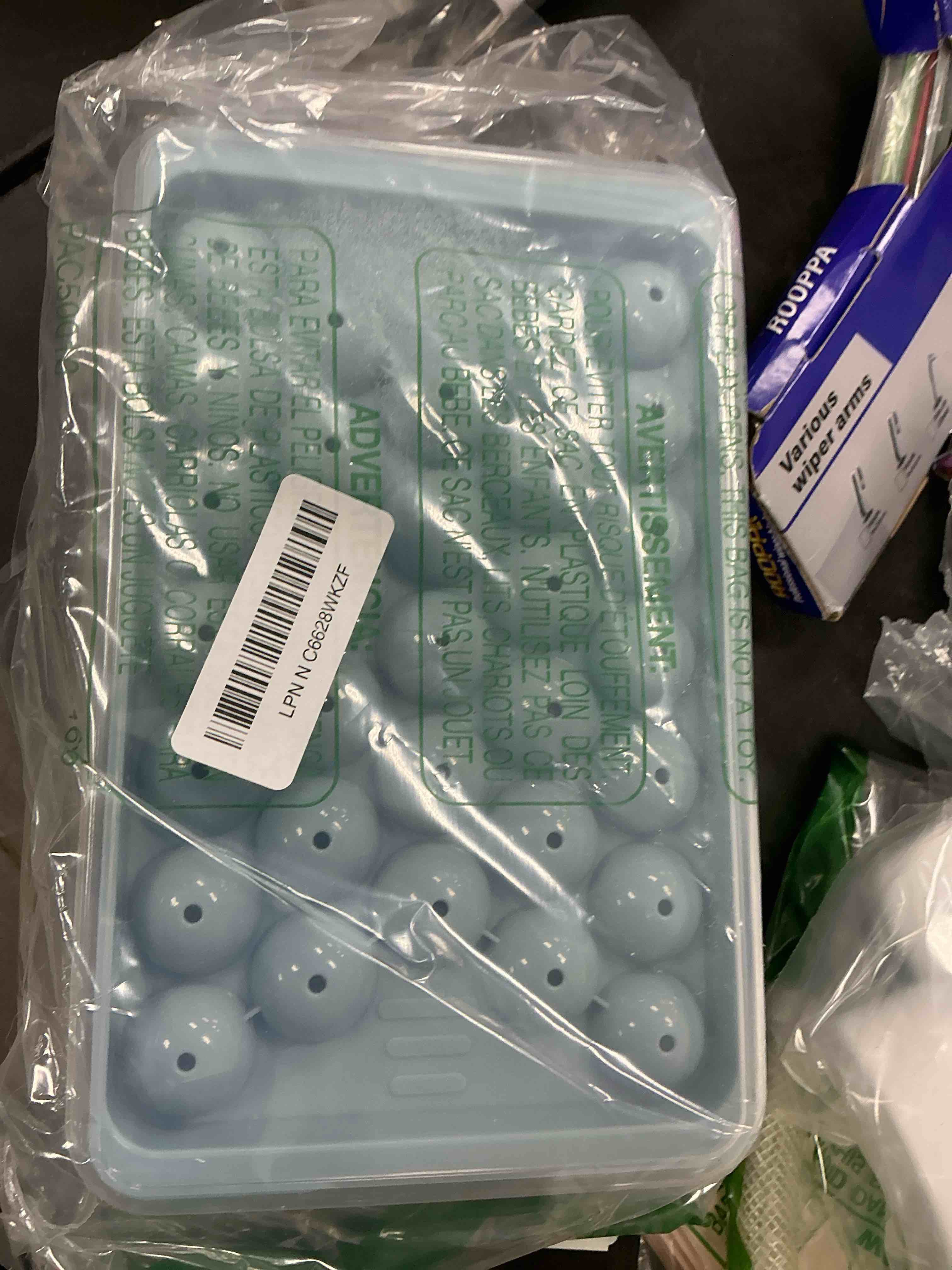 Condition photo showing New/Like New for ice cube tray with lid and bin – round ice cube trays for freezer, bpa-free food-grade ice mold, stackable ice ball maker, iced bucket kits, circle ice tray for cocktails, whiskey, coffee, and drinks 1.2in/62balls&box