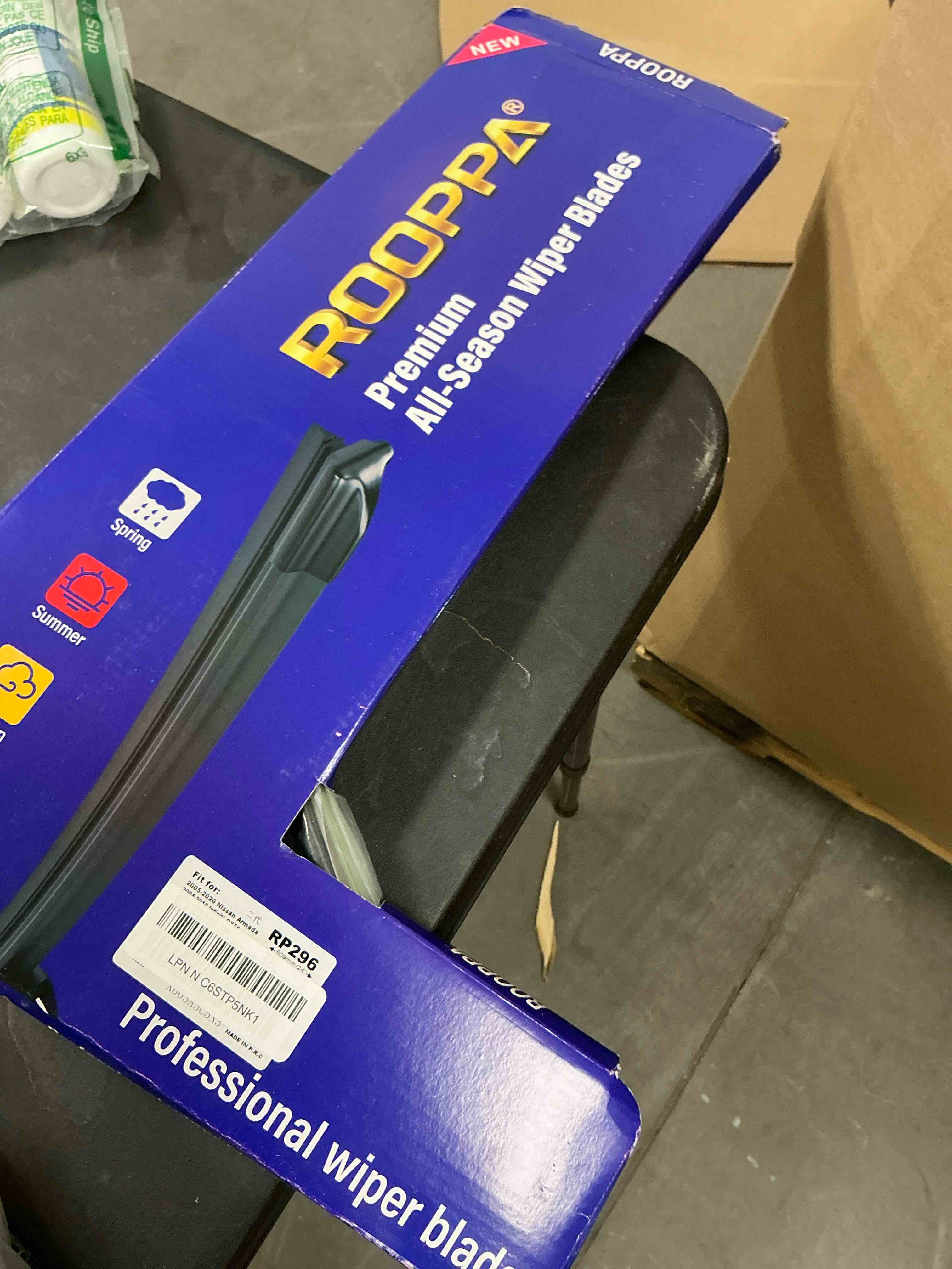 Condition photo showing Good Condition for 3 wipers replacement for 2005-2015 nissan armada/2004-2010 infiniti qx56/2011-2014 acura tsx, windshield wiper blades original equipment replacement - 24"/22"/12" (set of 3) u/j hook