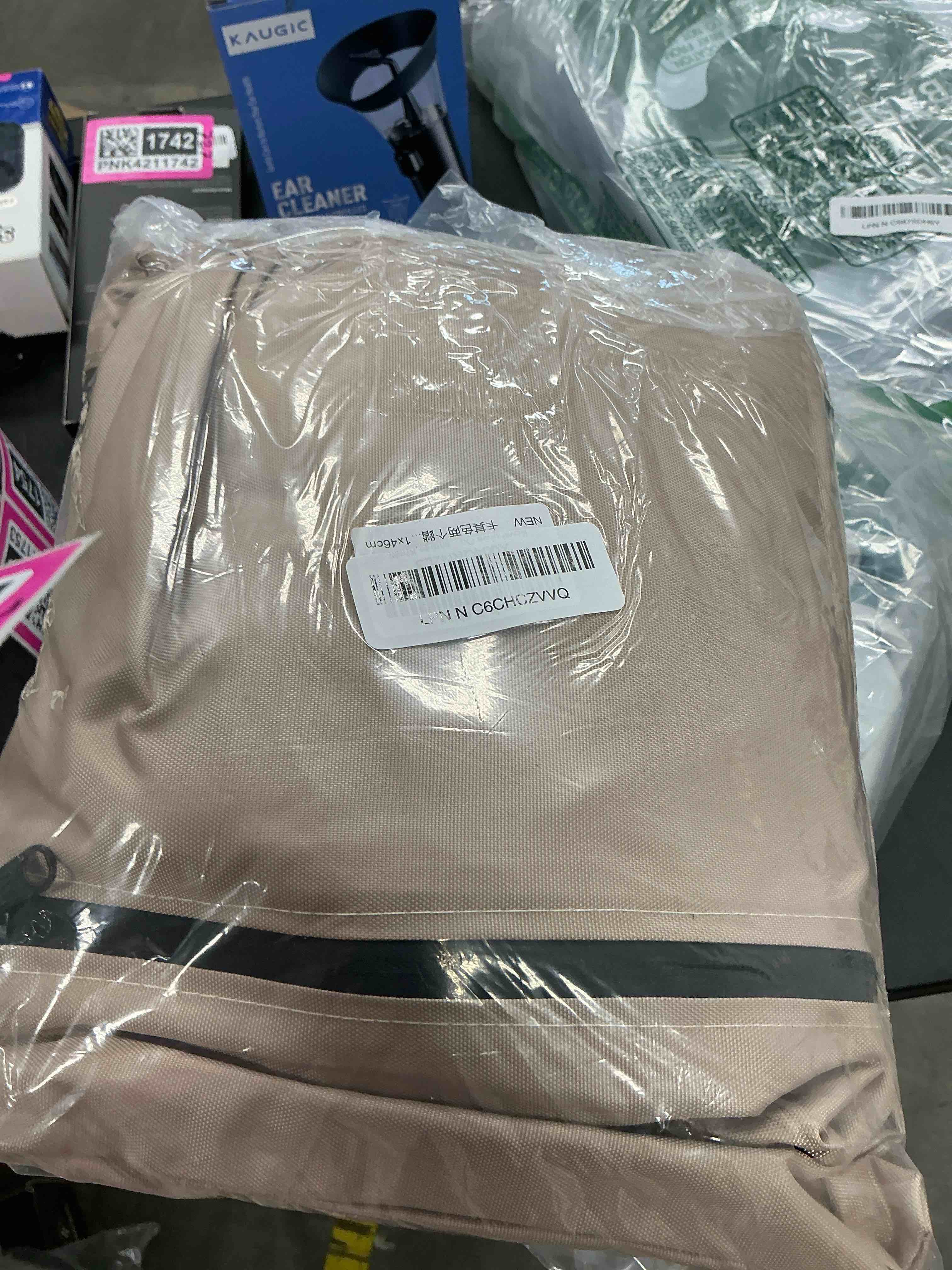 Condition photo showing Good Condition for kovshuiwe outdoor waterproof patio ottoman cover 2pcs-20"l x 20"w x 18"h, heavy duty outdoor furniture cover with padded handles,khaki 2pcs-20 l x 20" w x 18" h khaki