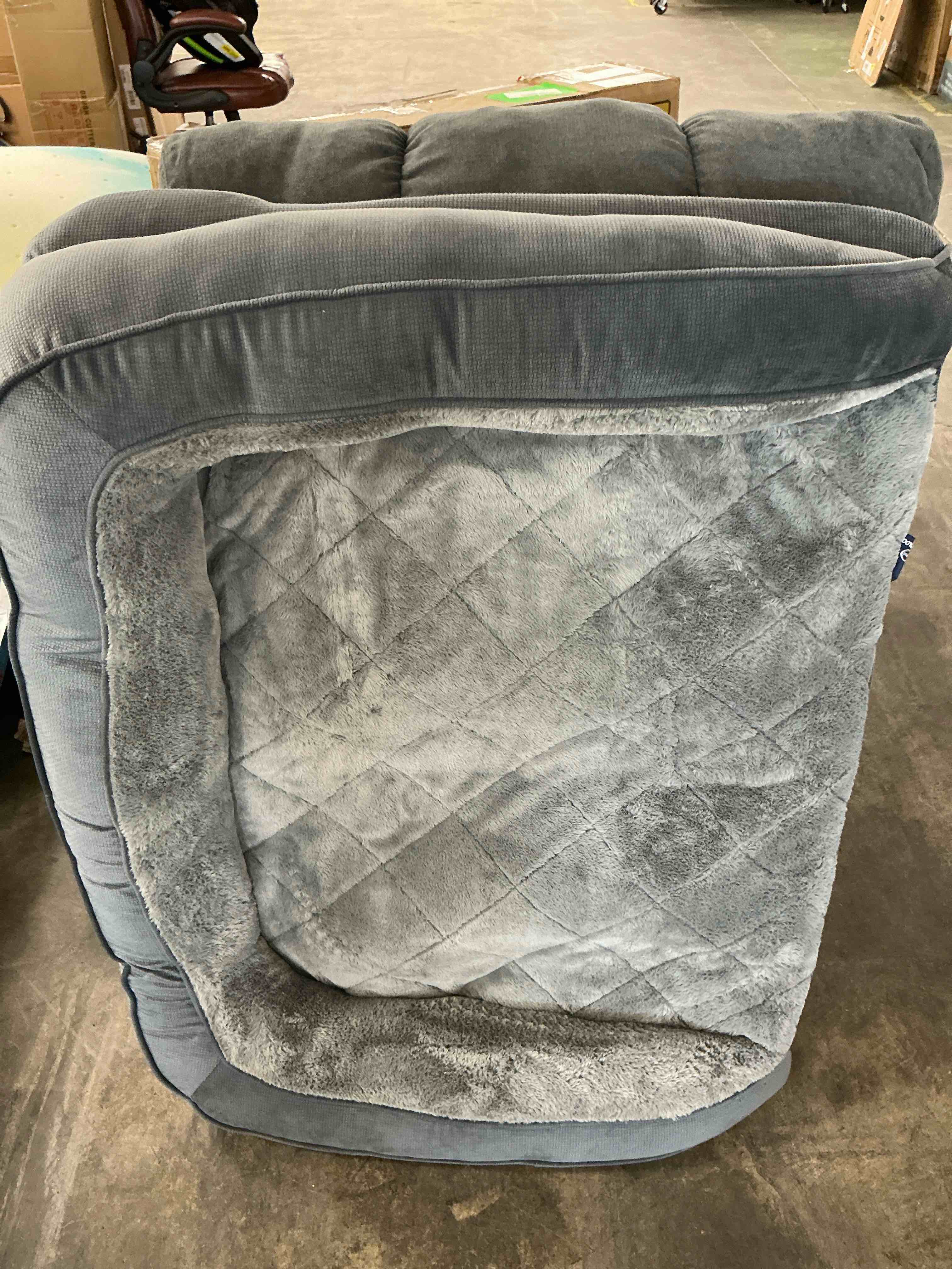 Condition photo showing Good Condition for serta, extra large, quilted gel memory foam ortho couch pet bed
