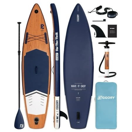 eggory inflatable paddle boards 11ft stand up paddle boards with premium sup paddle board accessories for youth & adults