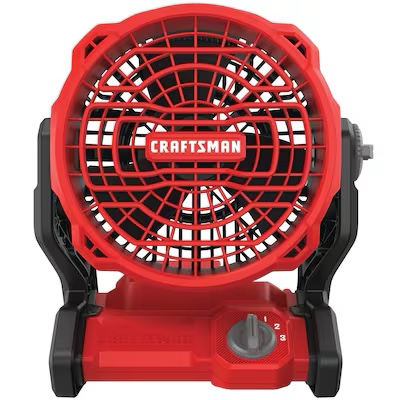 craftsman 20v max* cordless fan, tool only (cmce001b), red