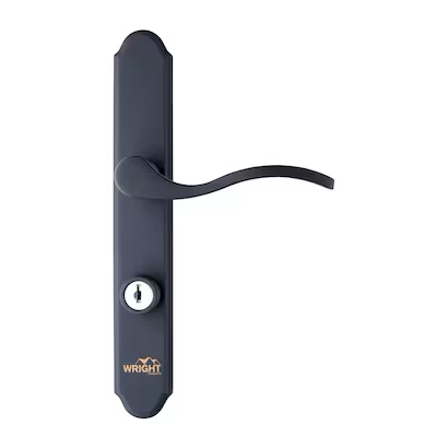 wright products storm door matte black lockable storm door replacement handleset